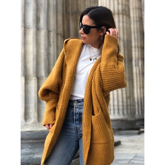 Cream Chunky Knit Hoodie Cardigan - Willow - Picture 8 of 8